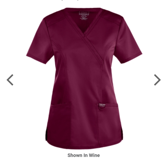 Cherokee work wear top 2xl wine - Picture 1 of 3